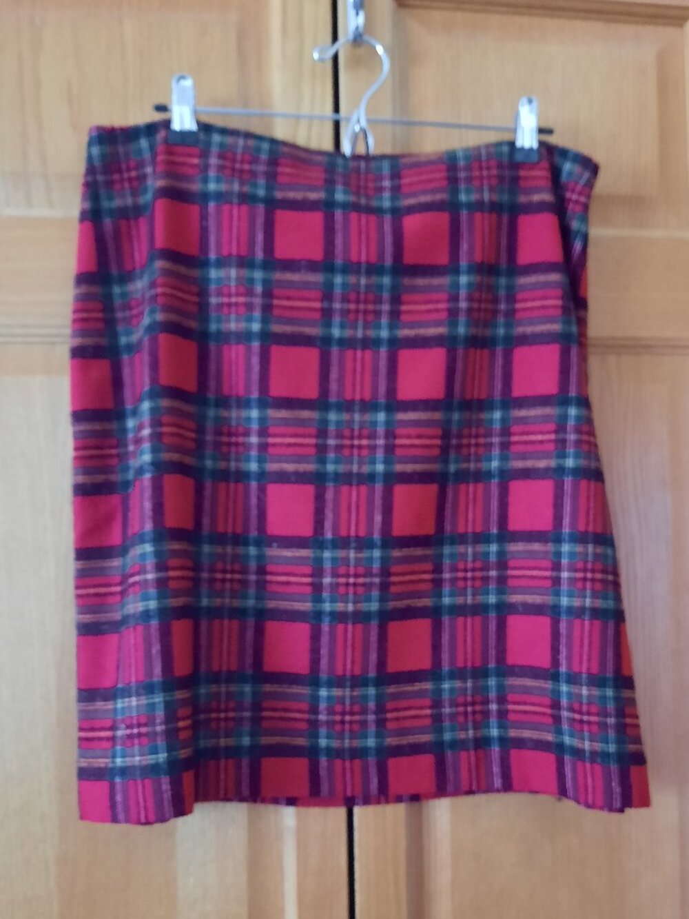 Skirt, Talbots, Red Plaid